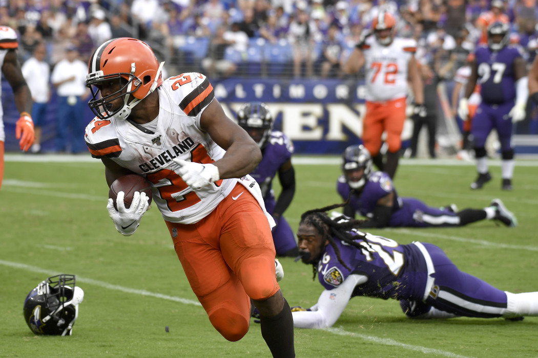 Nick Chubb TD against Ravens